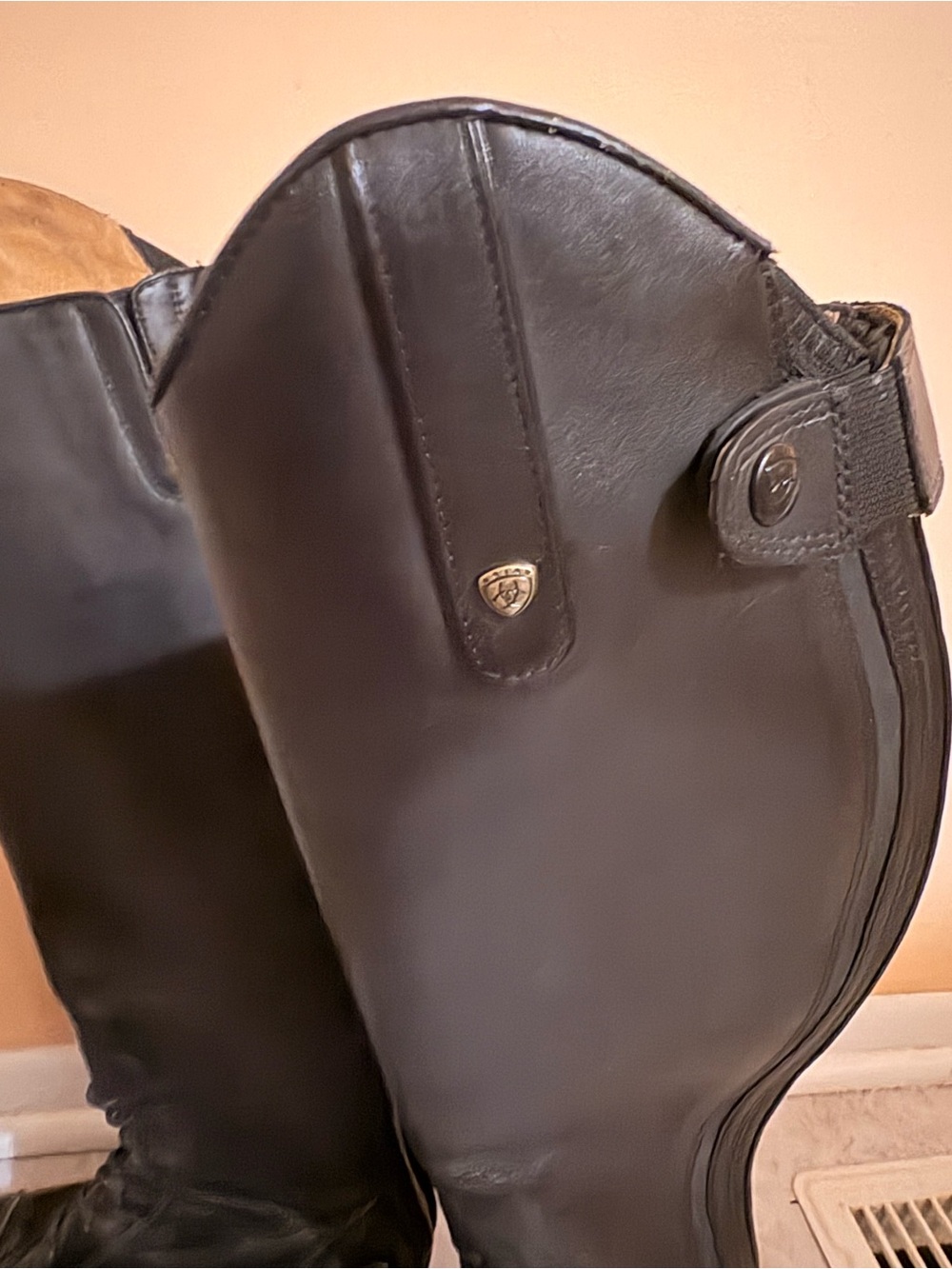 Ariat Heritage Contour II Field Zip Tall Riding Boots in Black - Picture 9 of 16